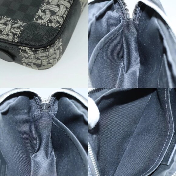 LOUIS VUITTON Graphite Christopher Nemeth Pochette Volga Bag N61228 Auth 107956 - Picture 16 of 16